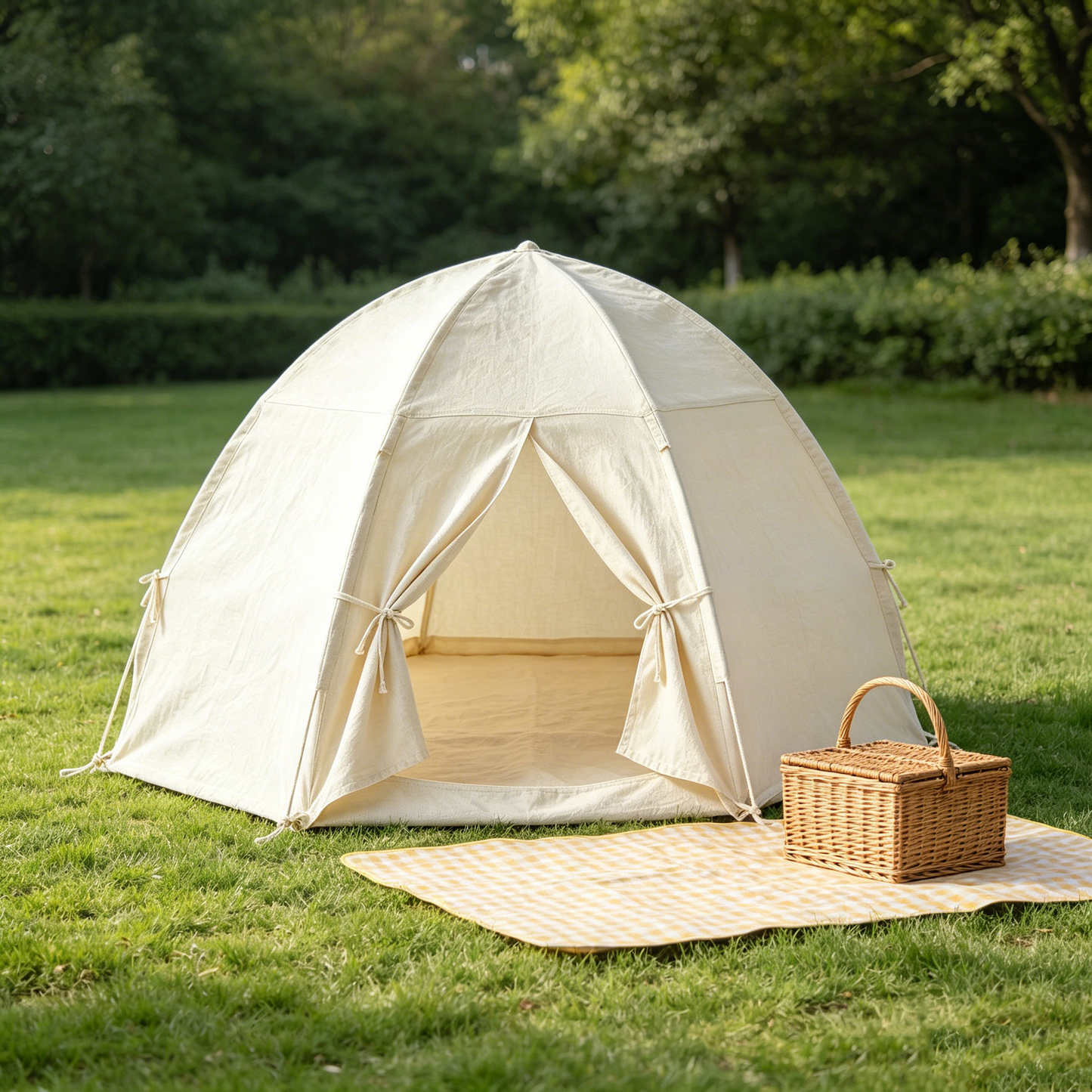Natural Linen Play Tent
