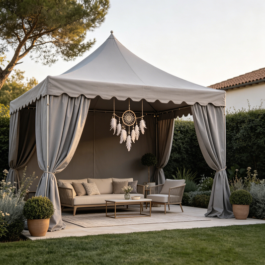 Grey Canopy Gazebo Tent