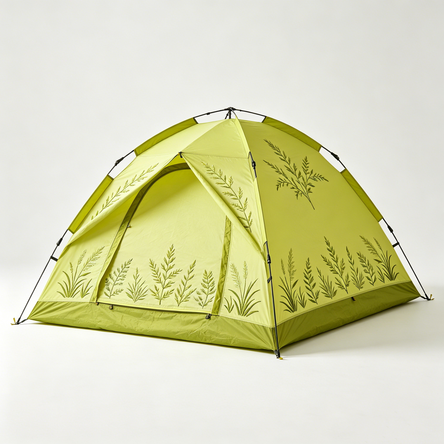Fern Embroidered Hiking Tent