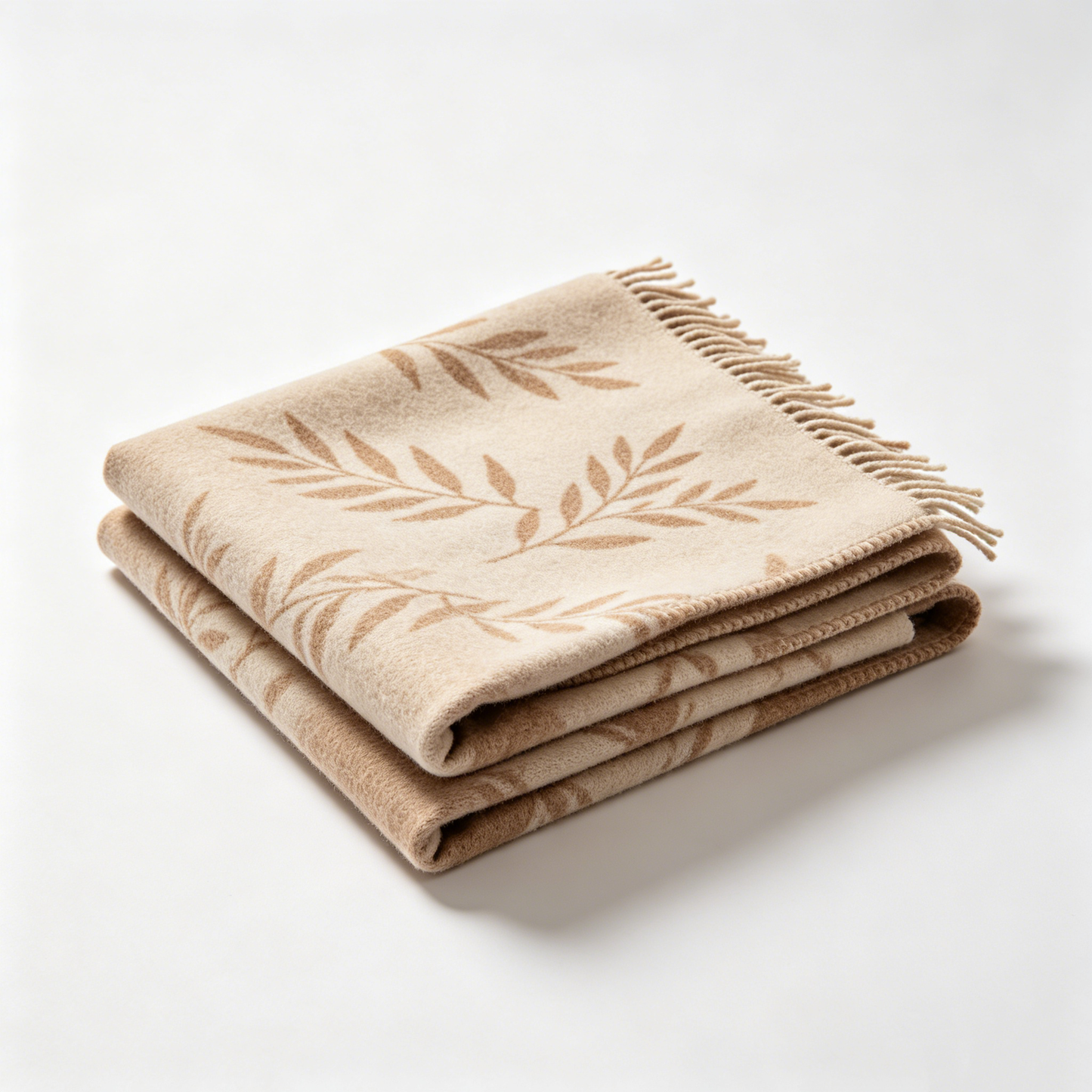 Camel Fern Tassel Picnic Blanket