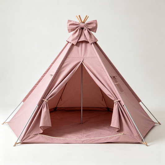 Blush Bow Tipi Tent