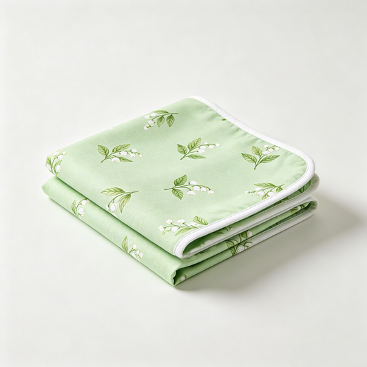 Light Green Lily‑of‑the‑Valley Picnic Blanket