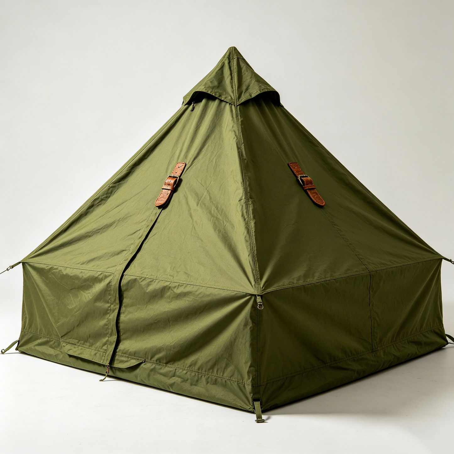 Olive Leather-Strap Tent